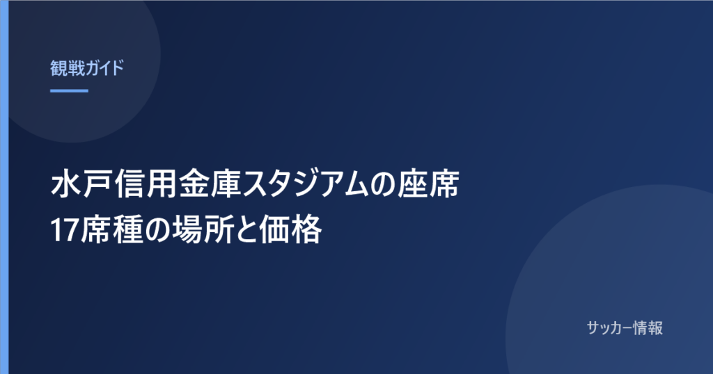 水戸信用金庫スタジアムの座席と書かれた記事のアイキャッチ画像