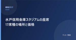 水戸信用金庫スタジアムの座席と書かれた記事のアイキャッチ画像